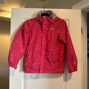 North Face Girls Full Zip Rain Jacket